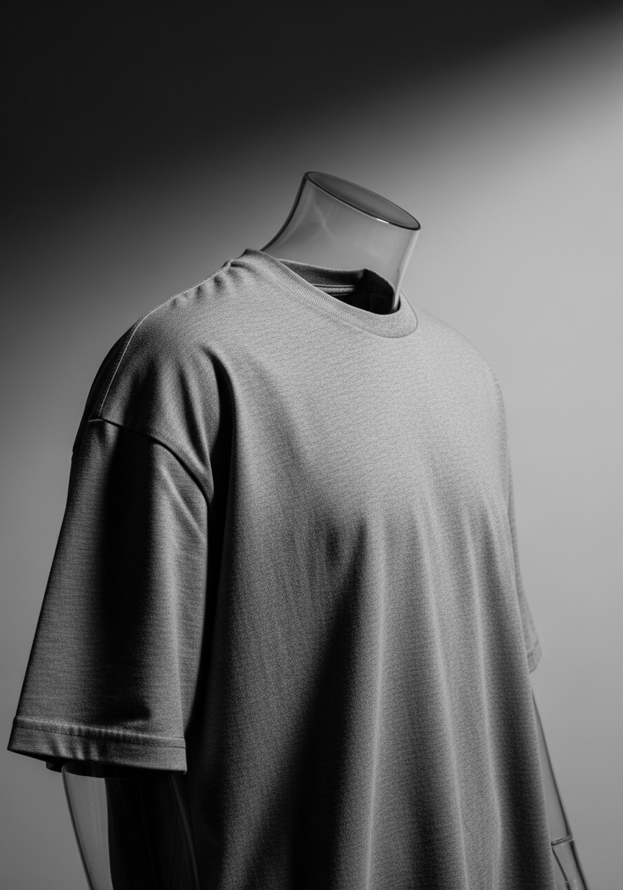 Grey Premium Oversized Streetwear T Shirt